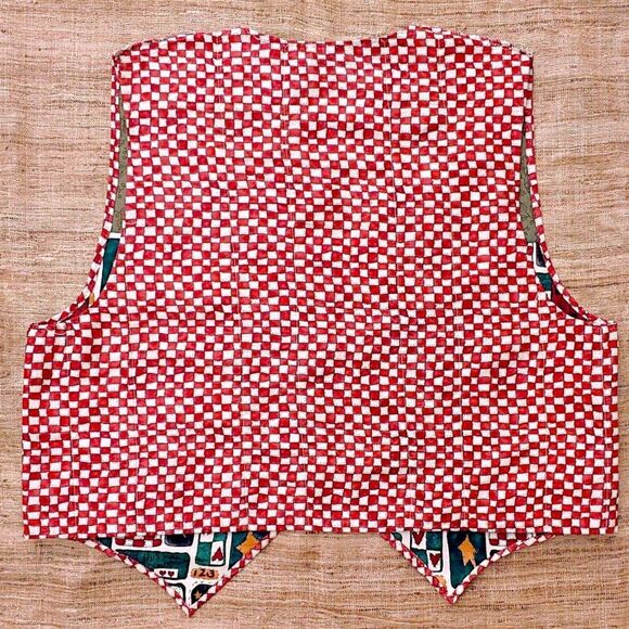 Vintage Alma Lynne Christmas Vest Handmade - Picture 11 of 12